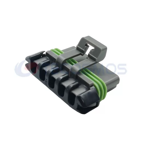 Waterproof IP66 Copper Contact ABS/Nylon Housing Wire Harness Blower Resistance Plug for Car 5-Pin Female 12084891 - image 4